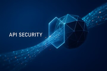 Futuristic data visualization with a holographic or 3D effect