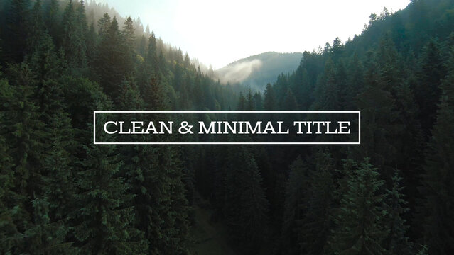 Clean and Minimal Titles