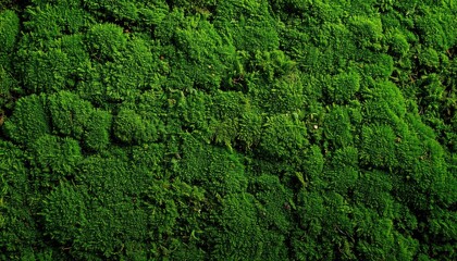 Lush Green Moss Texture Background