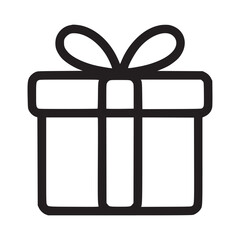 Illustration of a gift box perfect for birthday celebrations, holiday promotions, or special occasions use this simple and elegant design for your next project