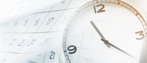 Pages of paper calendar, closeup