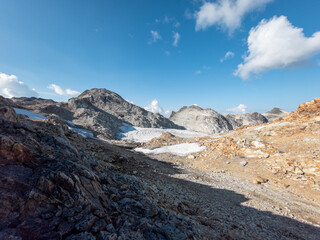 Sunny Mountain Landscape With Rugged Terrain in Squamish, BC, Canada