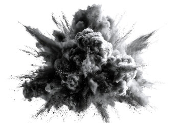 black and white smoke