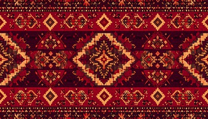 Ornate, patterned rug design
