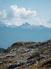 Rocky Mountain Landscape with Cloudy Sky in Squamish, BC, Canada