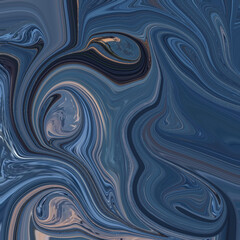 Mesmerizing blue marble swirl abstract art with flowing textures and fluid movement. A perfect background for modern creative projects and fashion design.