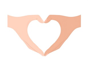 Fototapeta premium Two hands forming a heart shape (5)