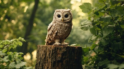 Fototapeta premium crochet owl generative ai