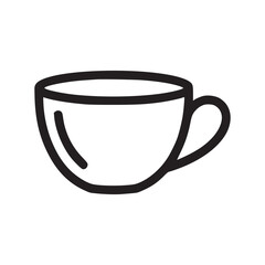 Illustration of a coffee cup the design features a simple, elegant cup with a handle, perfect for enjoying a hot beverage the clean lines and minimalist style make it ideal for use in logos, icons, an