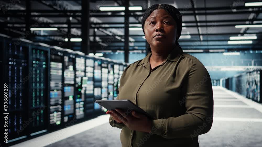 Aufkleber data center software developer uses tablet to develop disaster recovery plans, minimizing downtime. 