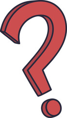 red question mark