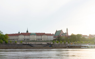 Naklejka premium Panorama of the Old Town in Warsaw in poland