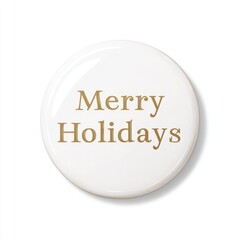 Merry holidays button