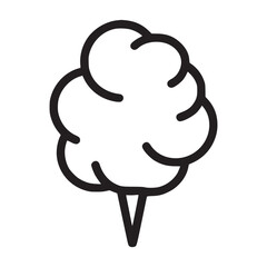 Illustration of a cotton candy this simple yet charming design captures the essence of this beloved treat, evoking feelings of nostalgia and joy perfect for adding a touch of sweetness to any project