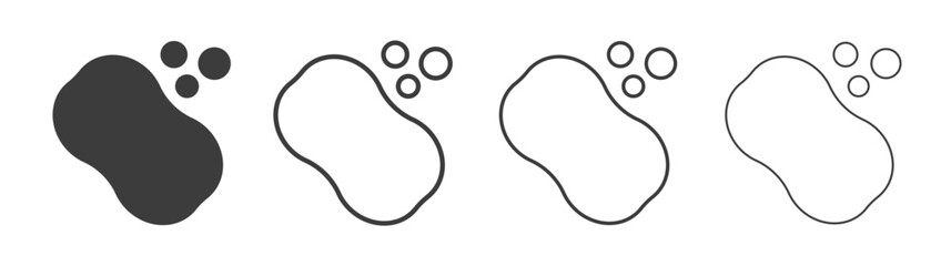 Soap icons set vectors graphic designs