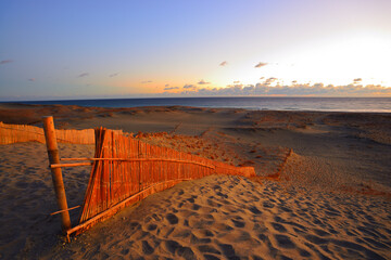 中田島砂丘　夕景　静岡県浜松市