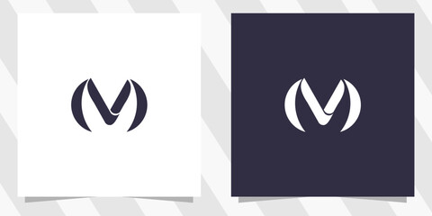 letter m logo design vector
