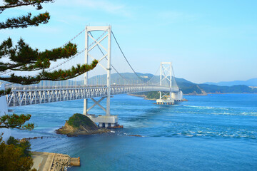 大鳴門橋　鳴門海峡大橋　鳴門海峡　渦潮　兵庫県南あわじ市