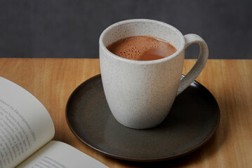 cup of coffee on the table