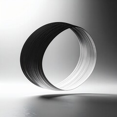 Monochrome Fluid Abstract