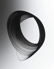 Monochrome Fluid Abstract