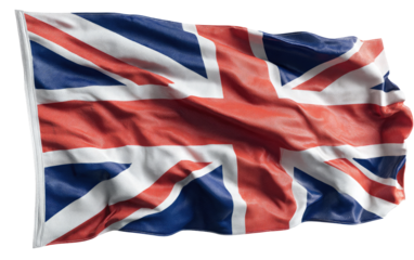 Rippling Union Jack flag