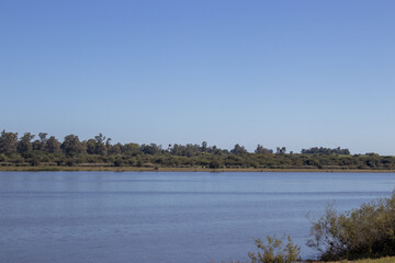 Desde la orilla del río Cuareim
