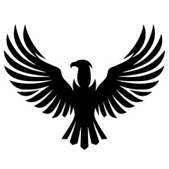 Silueta del logotipo del águila negra