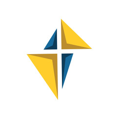 church abstract logo modern style