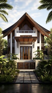 Tropical paradise living: A modern residence blending harmoniously with its lush surroundings
