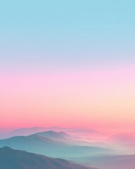 Fototapeta premium Dreamy pastel mist with soft pink blue green hues, ethereal light for calming backgrounds, spa branding, wellness posters, mobile wallpapers, minimalist design