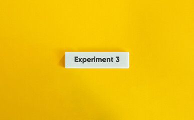 Experiment 3 Text on White Tile with Yellow Background