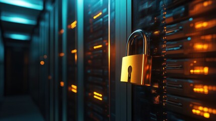 Cybersecurity: Data Center Protection with a Golden Padlock