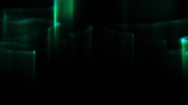 green animated abstract aurora light background for music oriented videos, special effects and video intros
