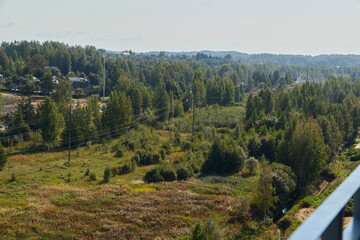 A breathtaking and picturesque scenic landscape view showcasing lush greenery and rolling hills