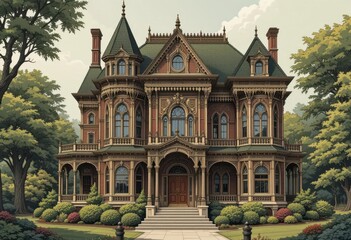 Obraz premium Detailed Architecture Rich Color Palette