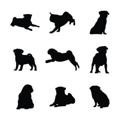 pug silhouette
