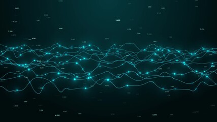 Abstract Stock Market Graph Dot Digital Technology - Powered by Adobe