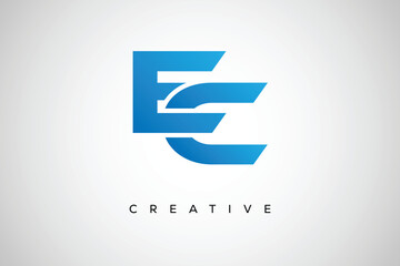 EC Creative Monogram Letter mark Logo – Modern Branding Design & Business Identity