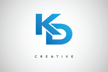 KD Creative Monogram Letter mark Logo – Modern Branding Design & Business Identity