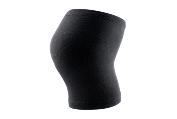 Black knee sleeve, close-up, sports support