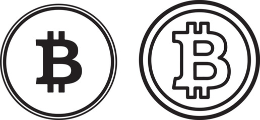 Stylized Letter B Symbols for Digital Currency and Finance Concepts © Muhammad