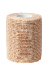 Rolled, beige athletic tape