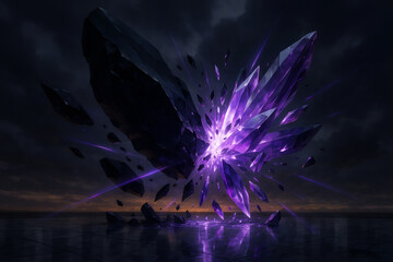 Obsidian Crystal Collision