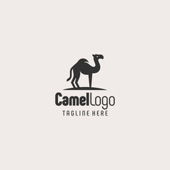 Simple Black White Camel Icon