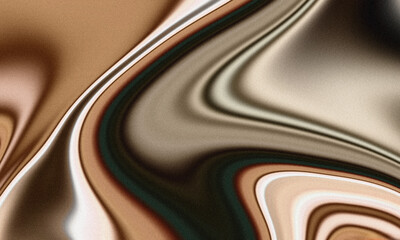 Abstract Liquid Silver and Brown Marble Noise Background