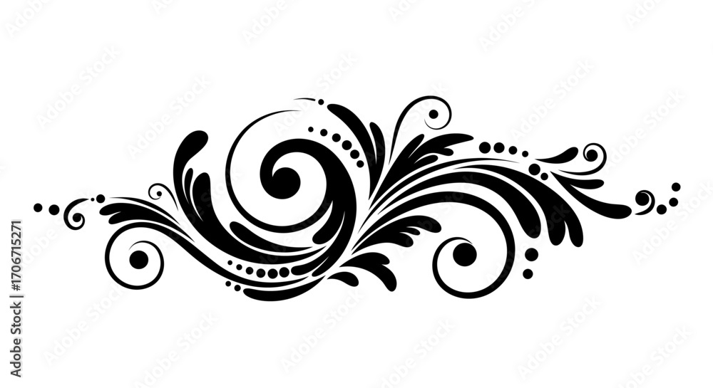 Poster elegant flourish vector png design element, perfect for adding a decorative touch to websites, invit