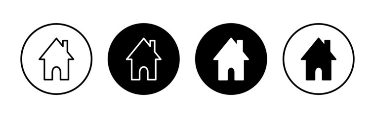 House icon symbol for apps and websites. Home sign and symbol