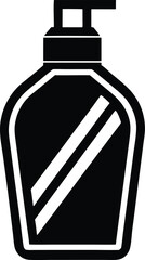 Shampoo bottle vector icon.