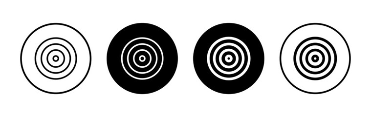 Target icon symbol for apps and websites. goal icon vector. target marketing sign and symbol